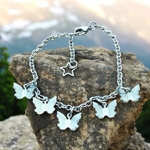 🆕 Butterflies and Stars Anklet Stainless Steel